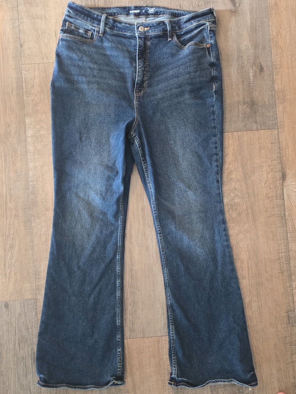 Old Navy Women's Dark Blue Flare Jeans
